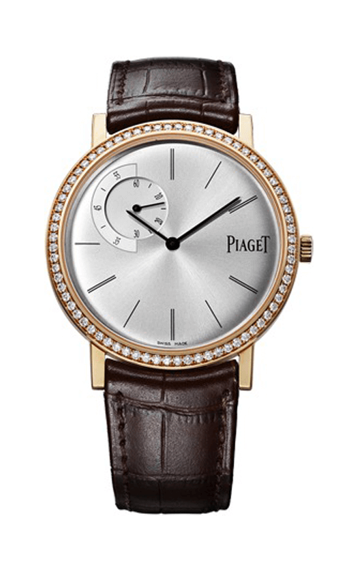 Fake Piaget Altiplano Silver Dial 18K Rose Gold Diamond Watch