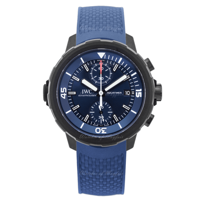 Copy IWC Aquatimer Automatic Chronograph Edition Laureus Sport for Good Blue IW379507 - Click Image to Close