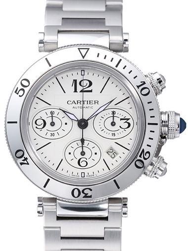 Cartier Pasha Seatimer Chronograph w31089m7 Watch - Click Image to Close