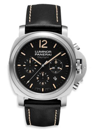 Panerai PAM 356 Luminor Chrono Daylight 44mm Black Dial - Click Image to Close