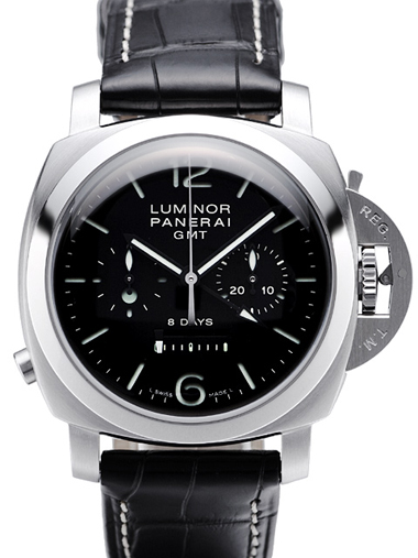 Panerai Luminor 1950 8 Days GMT Monopulsante Chrono pam00275 Wa - Click Image to Close