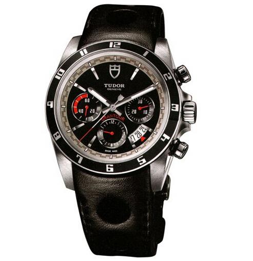 Tudor Grantour Chrono Black Dial 20530N - Click Image to Close