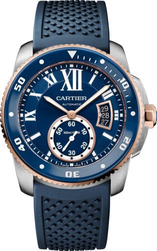 Calibre de Cartier Diver blue watch W2CA0009 - Click Image to Close