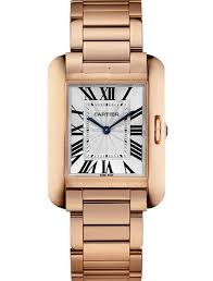 Cartier Tank Anglaise Silvered Flinque Dial Ladies replica Watch