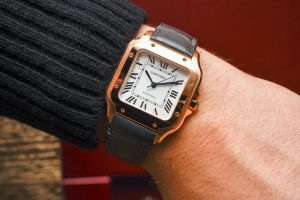 New Year Special Replica Cartier Santos White Dial Automatic Two-tone Steel Watch Review
