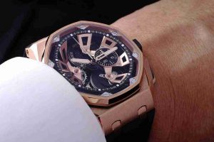 25th Anniversary Edition Replica Audemars Piguet Royal Oak Offshore Tourbillon Chronograph 18K Pink Gold Stainless Steel Watch Review