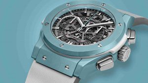Swiss Hublot Classic Fusion Aerofusion Chronograph Capri Sapphire Dial Blue Ceramic 45mm Replica Watch Review