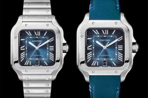 2019 New Cartier Santos De Cartier Automatic Gradient Blue Dial Stainless Steel WSSA0013 Replica Watches Review