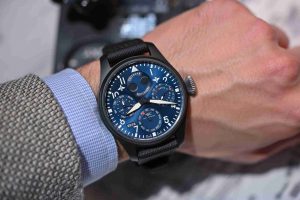 SIHH 2019 Swiss IWC Big Pilot's Watch Perpetual Calendar Edition Black Blue Rodeo Drive IW503001 Replica Review