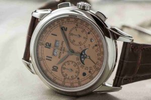 Best Recommended For April: Swiss Patek Philippe Perpetual Calendar Chronograph Salmon Dial 5270P Replica Watches