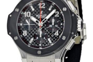 Replica Hublot Big Bang Steel Ceramic Automatic Black Dial Men's Watch 301.SB.131.RX For Sale