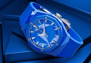 Replica Hublot Classic Fusion Orlinski Black and Blue Dial Ceramic 40mm Watches Review 2