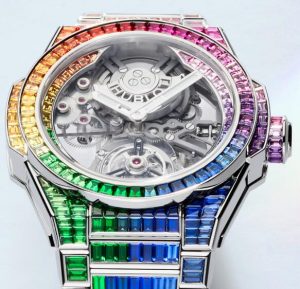Replica Hublot Big Bang Integral Automatic Tourbillon Rainbow 18K Gold Watches Review 1