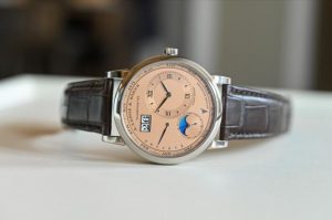 Limited Edition Replica A. Lange & Söhne Lange 1 Perpetual Calendar Salmon White Gold Watch 1