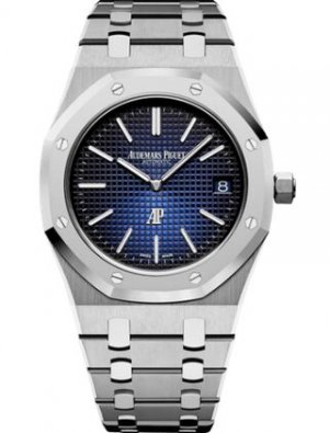 Swiss Replica Audemars Piguet Royal Oak Extra-Thin Titanium Platinum Blue 15202IP.OO.1240IP.01