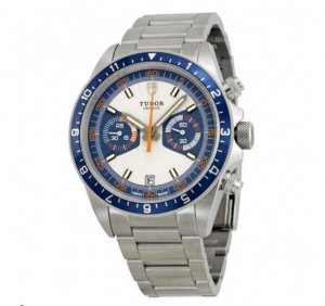 Tudor Heritage Chronograph Blue and Silver Dial Stainless Steel