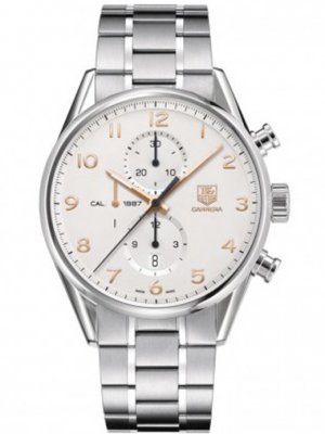 TAG Heuer Carrera 1887 Silver Dial Steel Bracelet CAR2012.BA0796