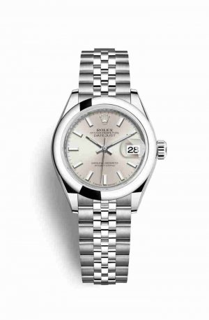 Swiss Replica Rolex Datejust 28 Oystersteel 279160 Silver Dial Watch