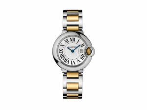 Cartier Ballon Bleu Silver Dial Stainless Steel Ladies replica W