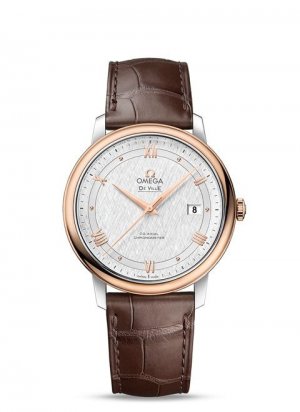Swiss Replica OMEGA De Ville Steel/yellow gold Chronometer 424.23.40.20.02.001 Watch