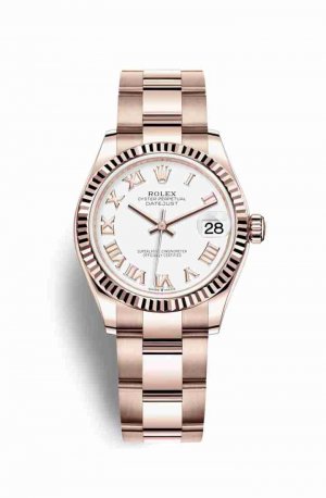 Swiss Replica Rolex Datejust 31 Everose gold 278275 White Dial Watch
