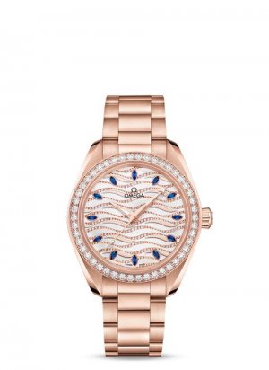 Swiss Replica OMEGA Seamaster Sedna gold Diamonds 220.58.34.20.99.001 Watch