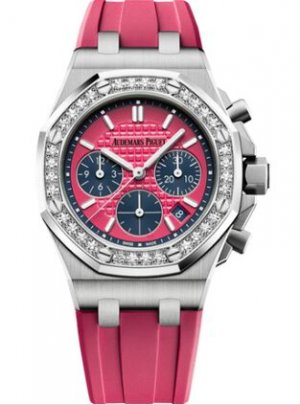 Swiss Replica Audemars Piguet Royal Oak OffShore 26231 Lady Chronograph Stainless Steel Pink Diamond 26231ST.ZZ.D069CA.01
