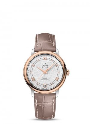 Swiss Replica OMEGA De Ville Steel Diamonds 424.13.33.20.52.001 Watch