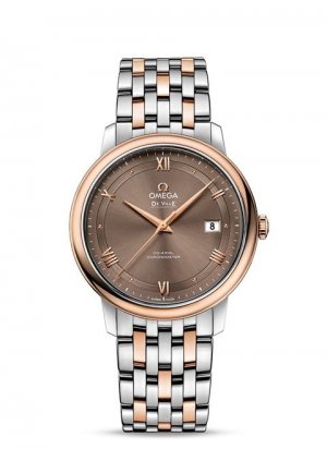 Swiss Replica OMEGA De Ville Steel/red gold Chronometer 424.23.40.20.02.002 Watch