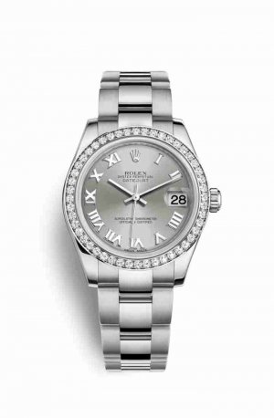Swiss Replica Rolex Datejust 31 White gold 178384 Rhodium Dial Watch