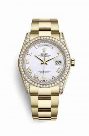 Swiss Replica Rolex Day-Date 36 118388 White Dial Watch
