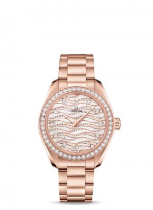 Swiss Replica OMEGA Seamaster Sedna gold Diamonds 220.58.34.20.99.005 Watch