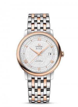 Swiss Replica OMEGA De Ville Steel/red gold Chronometer 424.20.40.20.02.002 Watch