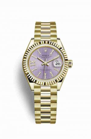 Swiss Replica Rolex Datejust 28 279178 Lilac diamonds Watch