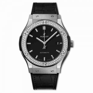 Swiss Replica Hublot Titanium Diamonds 45mm Classic Fusion automatices 511.NX.1171.LR.1104