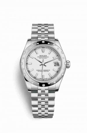 Swiss Replica Rolex Datejust 31 White gold 178344 White Dial Watch