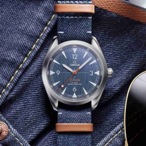 New Omega Railmaster Co-Axial Master Chronometer Denim-Style Dial Stainless Steel 40mm Replica Watch Review