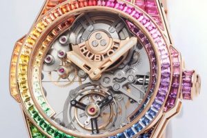 Replica Hublot Big Bang Integral Automatic Tourbillon Rainbow 18K Gold Watches Review 3